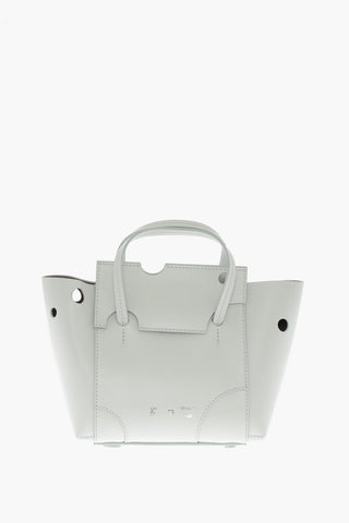 Leather BURROW Tote Bag with Cut-Out Details