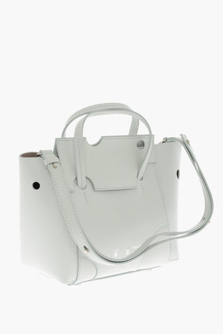 Leather BURROW Tote Bag with Cut-Out Details