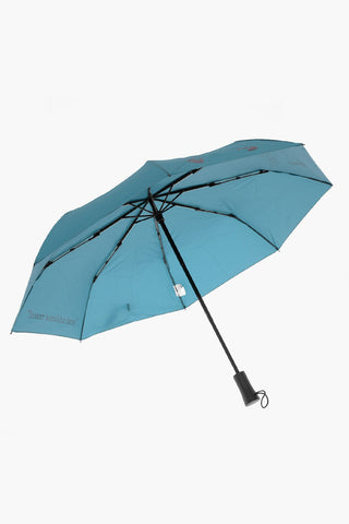Solid Color Umbrella with Contrasting Logo