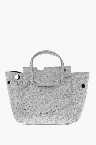 Marble Effect Leather BURROW Tote Bag