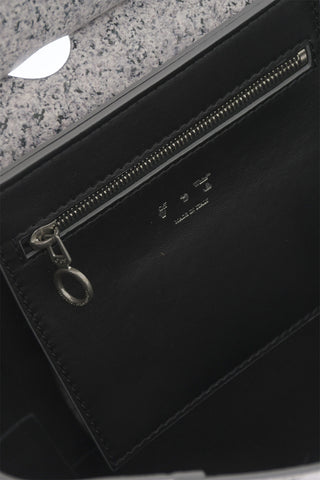 Marble Effect Leather BURROW Tote Bag