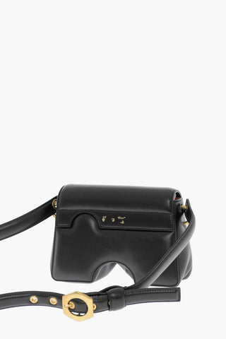 Leather BURROW Crossbody Bag with Cut-Out Details