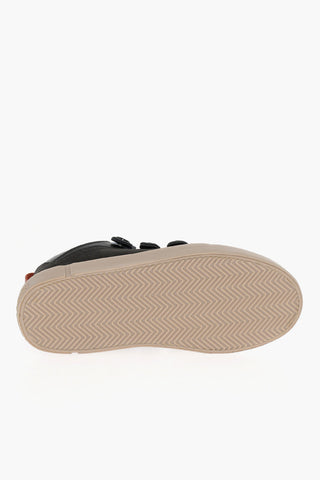 Sneakers Basse TICINELLA in Pelle e Tessuto con Maxi Lacci