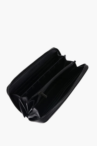 REBEL BLACKY Quilted Faux Leather FLEUR Wallet with Studs