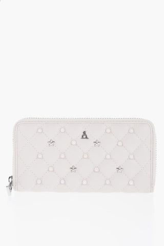 REBEL Portafoglio FLEUR in Pelle Vegan Trapuntato con Borchie