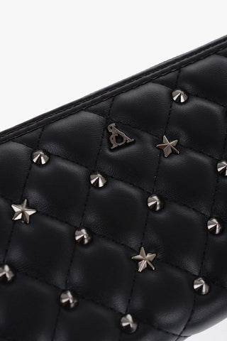 REBEL Portafoglio FLEUR in Pelle Vegan Trapuntato con Borchie