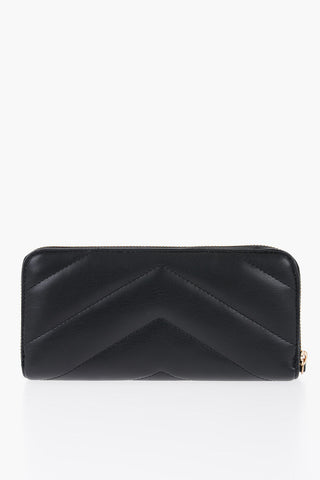 Quilted vegan Leather Wallet