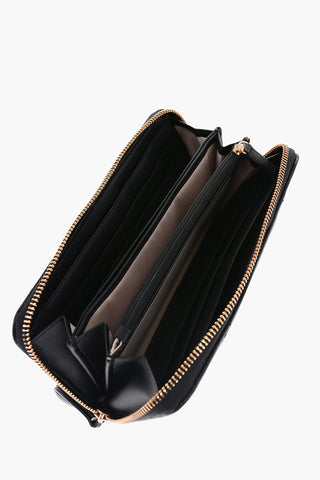 Quilted vegan Leather Wallet
