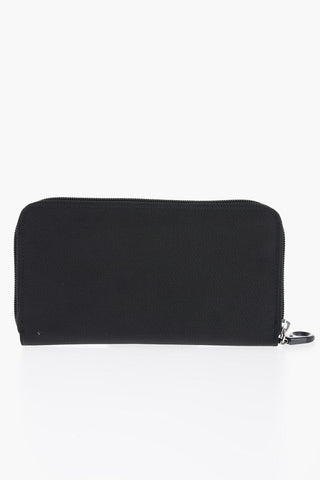 Solid Color MD20 Continental Wallet with Zip Closure