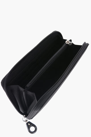 Solid Color MD20 Continental Wallet with Zip Closure