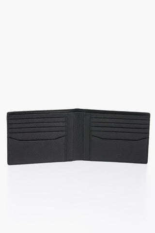 Textured Leather Wallet with Ton-On Ton Logo