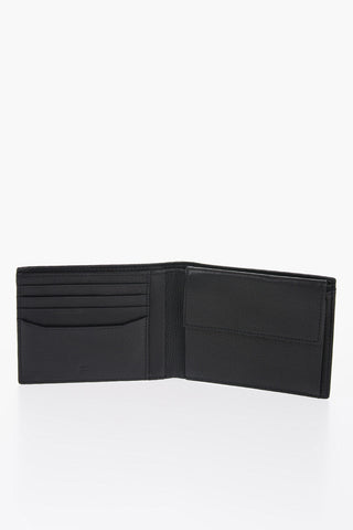 Textured Leather Wallet with Ton-On Ton Logo