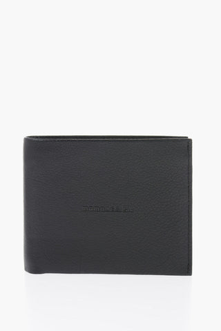 Textuted Leather Wallet with Ton-On-Ton Logo