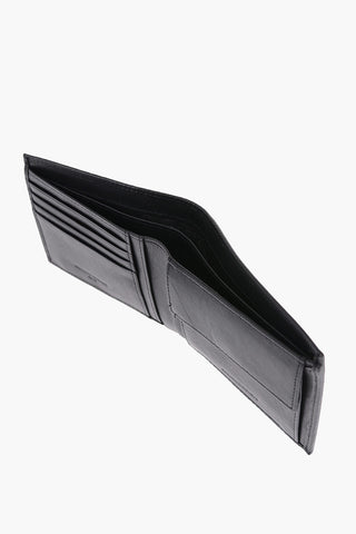 Textuted Leather Wallet with Ton-On-Ton Logo