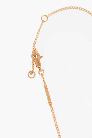 Collana in Ottone Effetto Dorato con Pendente