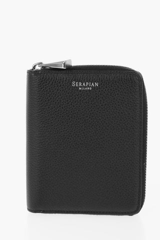 Mini Textured Leather RUGIADA Wallet