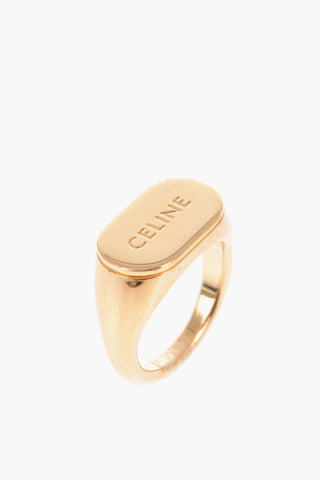 Anello Sigillo Effetto Dorato