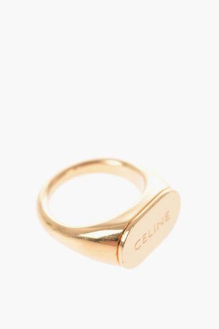 Anello Sigillo Effetto Dorato