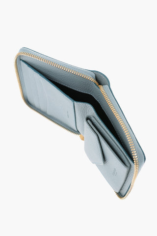 Mini Textured Leather RUGIADA Wallet