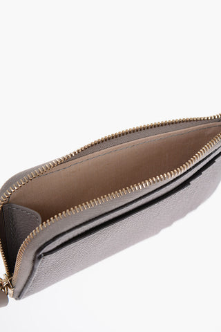 Textured Leather ALPHABET Card Holder