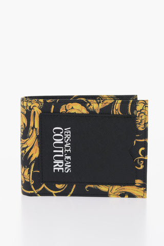 Baroque-Motif Saffiano Leather RANGE Wallet