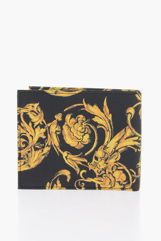 Baroque-Motif Saffiano Leather RANGE Wallet