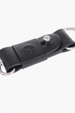 Leather Keychain With Embossed Logo