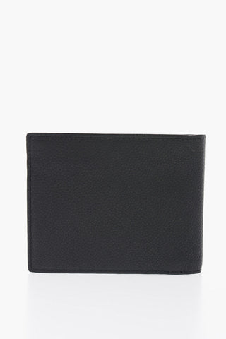 Textured Leather Wallet with Ton-On Ton Logo