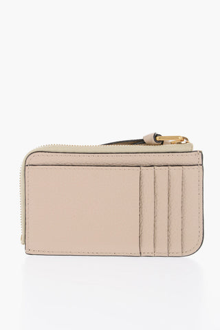 Portacarte MARCIE In Pelle Martellata con Chiusura Dorata