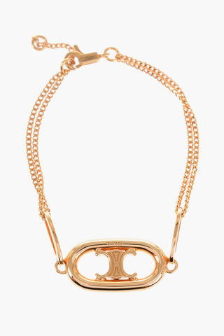 Golden-Effect Brass Bracelet