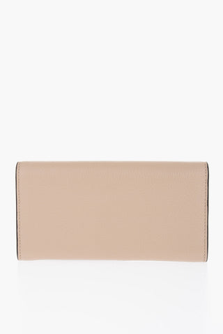 Textured Leather MARCIE Wallet with Golden Details