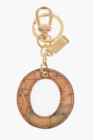 1 CLASSE Leather Keychain with Letter O Charm