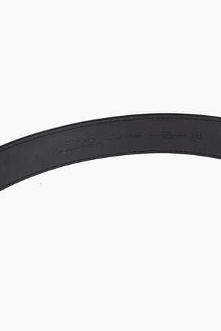 Leather Belt with Golden-Buckle 30mm