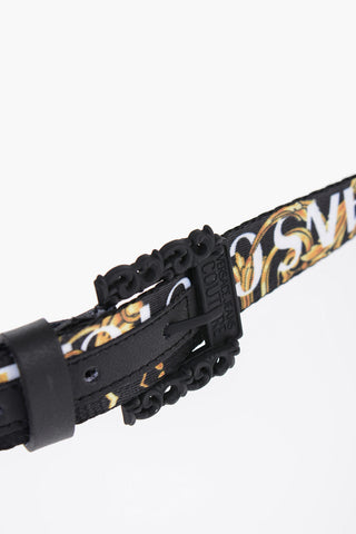 JEANS COUTURE Baroque Motif Belt 25mm
