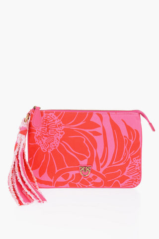 Floral Print Cotton Clutch