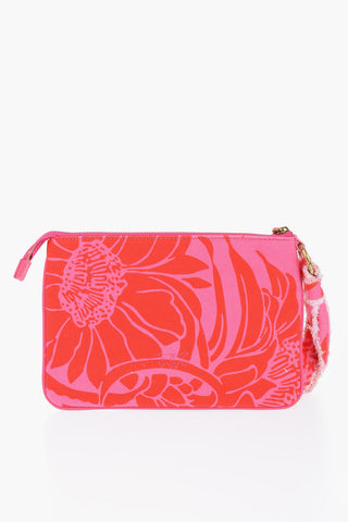 Floral Print Cotton Clutch