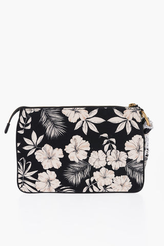 Floral Print Cotton Clutch