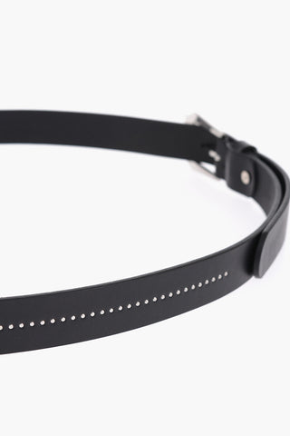 JEANS COUTURE Leeather Belt with studs 30mm