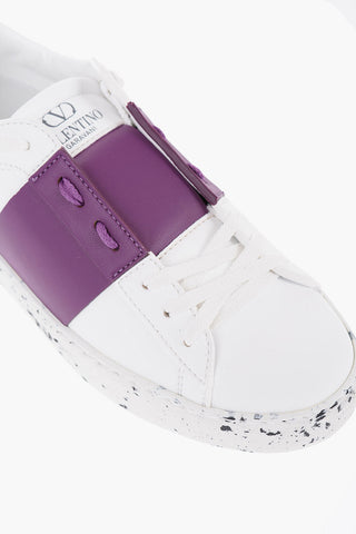 GARAVANI Vegan Leather Low-Top Sneakers with Contrast Band