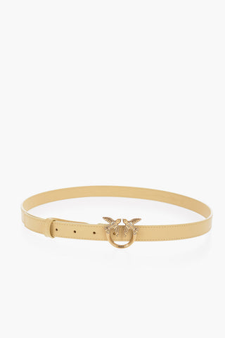 Solid Color Slim Leather Belt 20mm