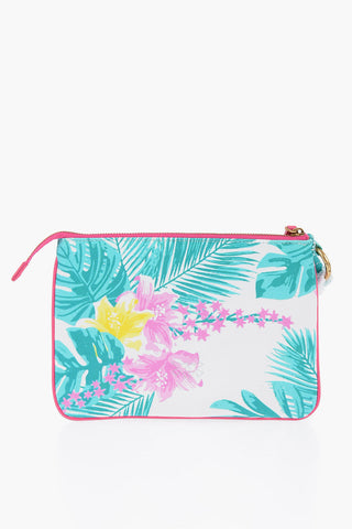 Pochette In Cotone Con Fantasia Floreale
