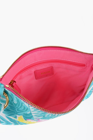 Pochette In Cotone Con Fantasia Floreale