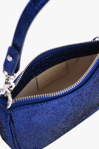Leather MINI RACHEL Shoulder Bag with Glitter Finish