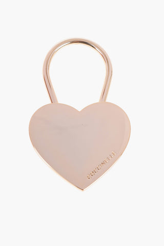 Metal Keychain with Heart Pendant