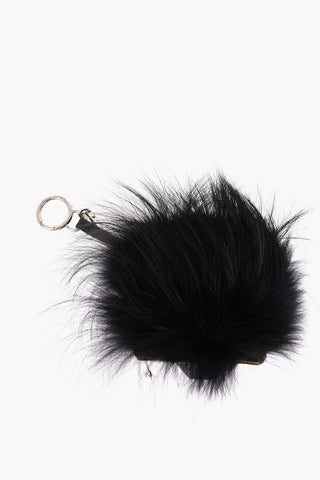 maxi Plastic Keychain with Leather Details