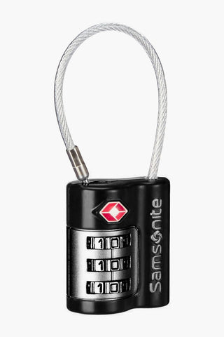 Lucchetto per Valigia con Combinazione a 3 Cifre e Cavo Travel Sentry