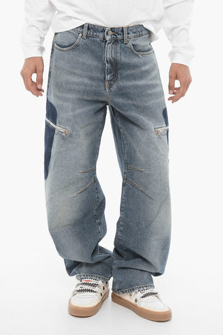 Tie Dye Effect Baggy Fit Jeans 26cm