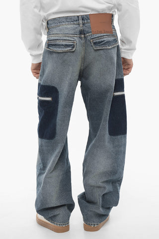 Tie Dye Effect Baggy Fit Jeans 26cm