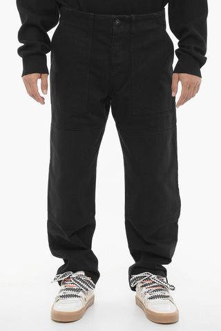 Jeans a Gamba Larga A Lavaggio Scuro 22cm