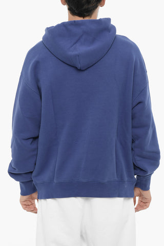 Solid Color Hoodie with Patch Pocket